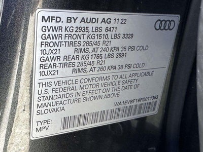 2023 Audi Q8 Premium Plus 55 TFSI quattro Tiptronic