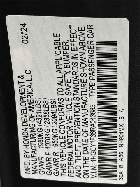 2024 Honda Accord EX