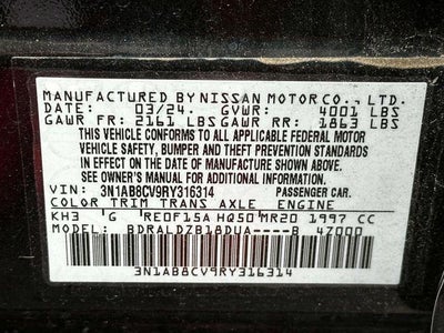 2024 Nissan Sentra SV