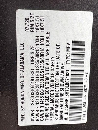 2020 Honda Odyssey EX-L