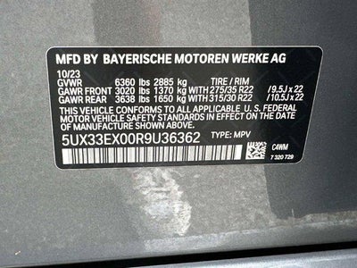 2024 BMW X6 xDrive40i