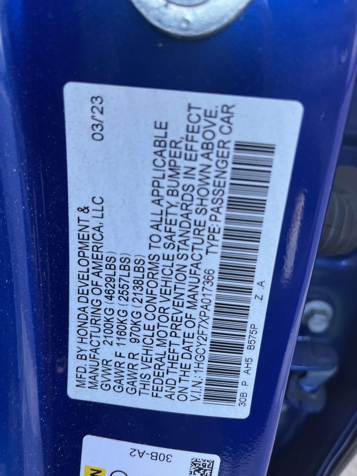 2023 Honda Accord Hybrid Sport-L