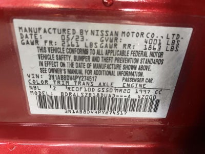 2023 Nissan Sentra SR Xtronic CVT