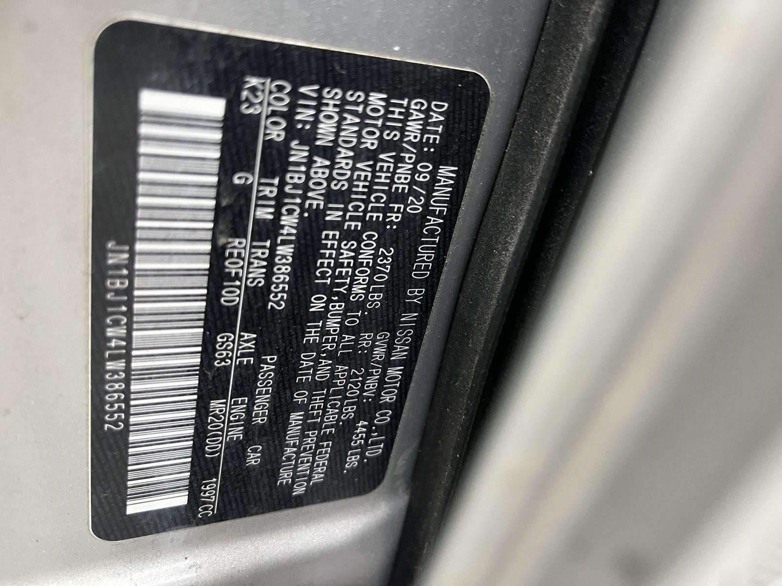 2020 Nissan Rogue Sport SV AWD Xtronic CVT