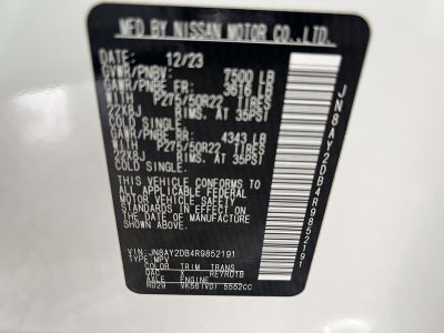 2024 Nissan Armada Platinum 4WD