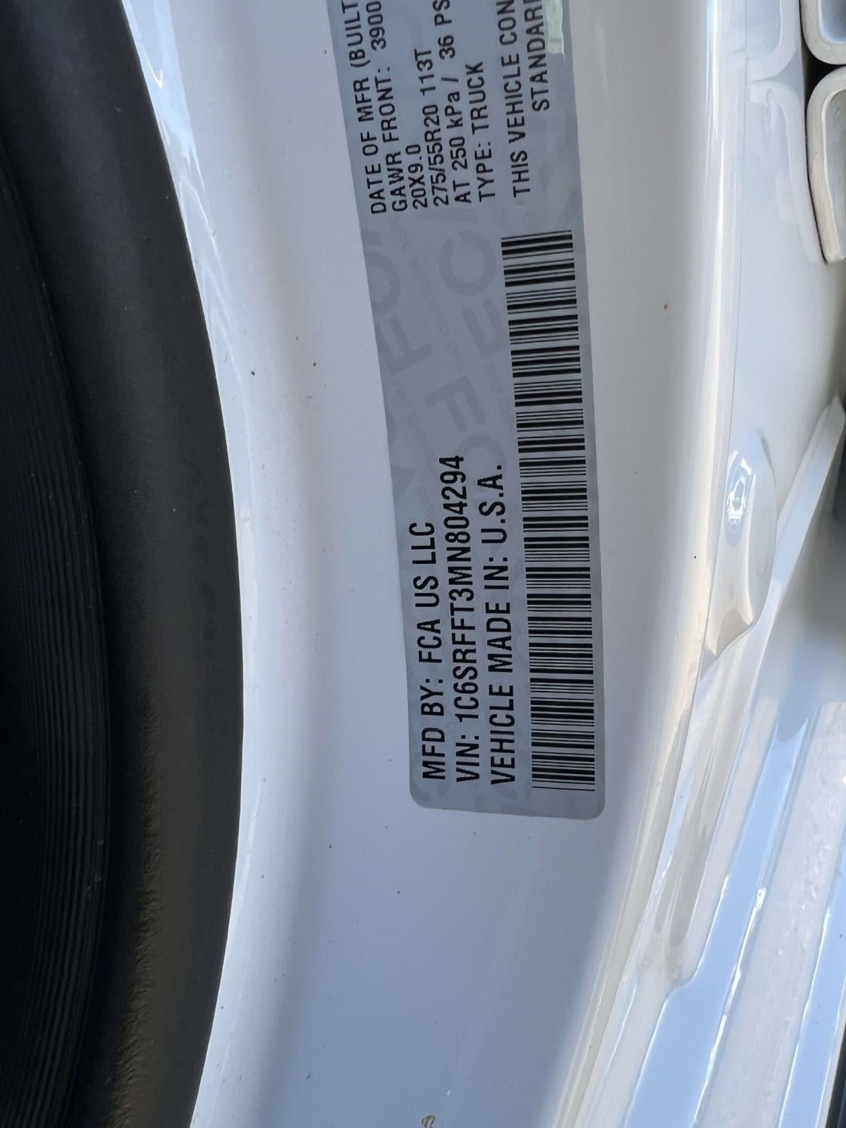 2021 RAM 1500 Big Horn Crew Cab 4x4 5'7' Box