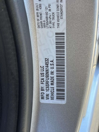 2022 RAM 1500 TRX Crew Cab 4x4 5'7' Box