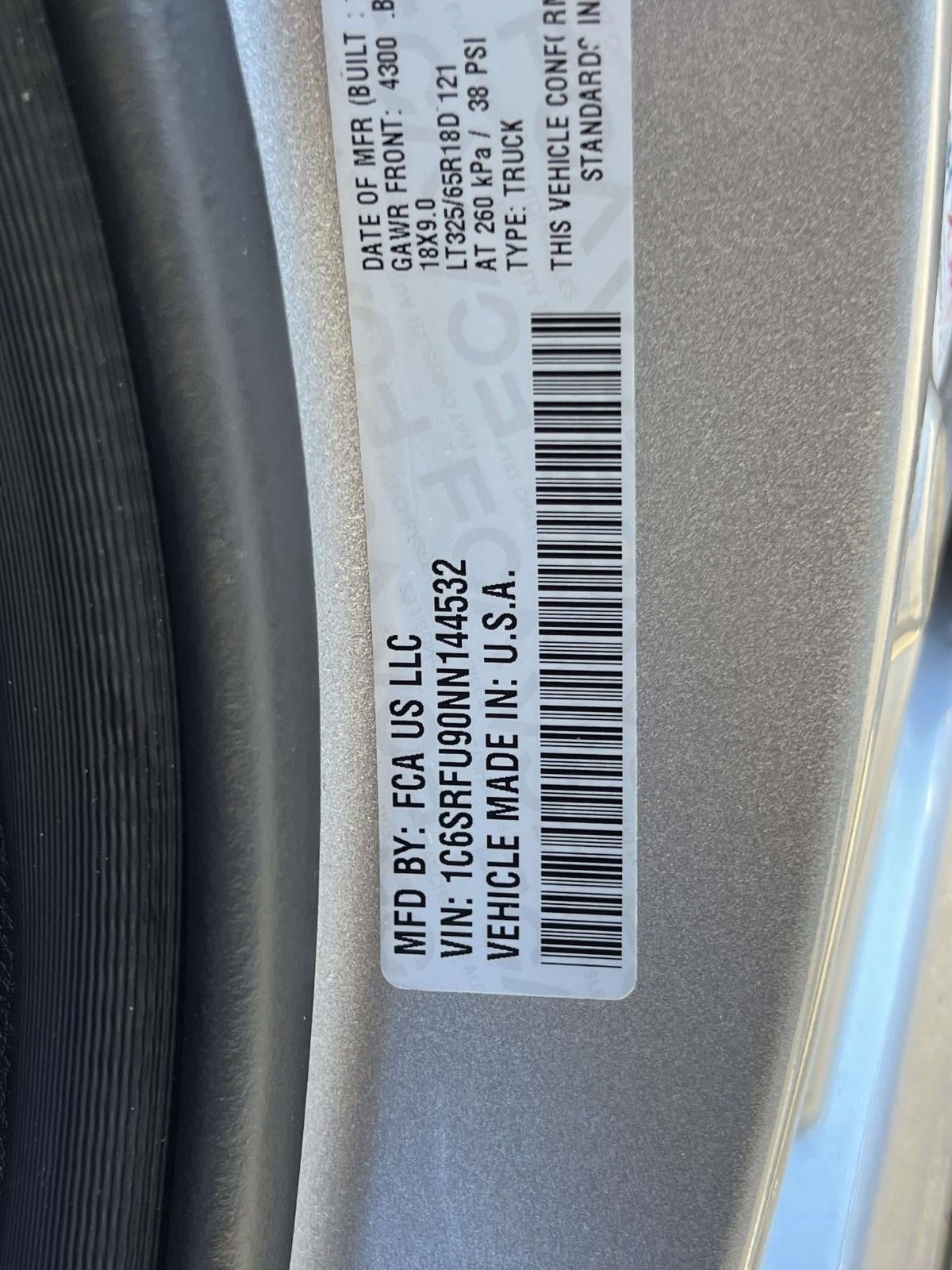 2022 RAM 1500 TRX Crew Cab 4x4 5'7' Box