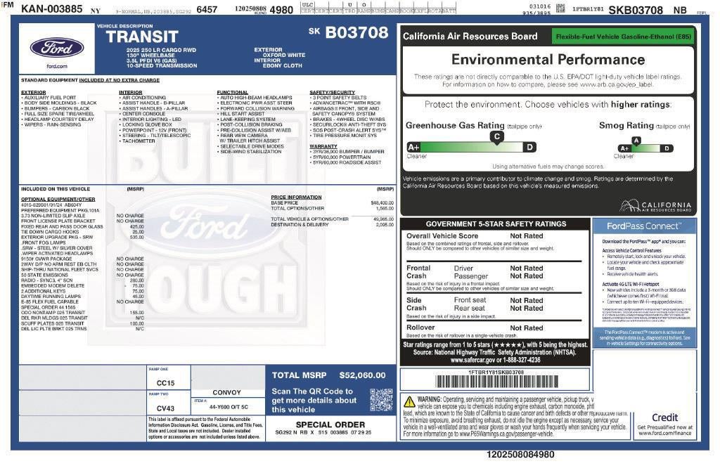 2025 Ford Transit-250 Cargo Van Base