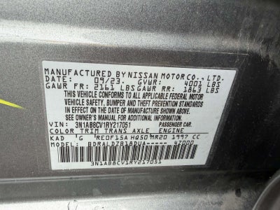 2024 Nissan Sentra SV Xtronic CVT