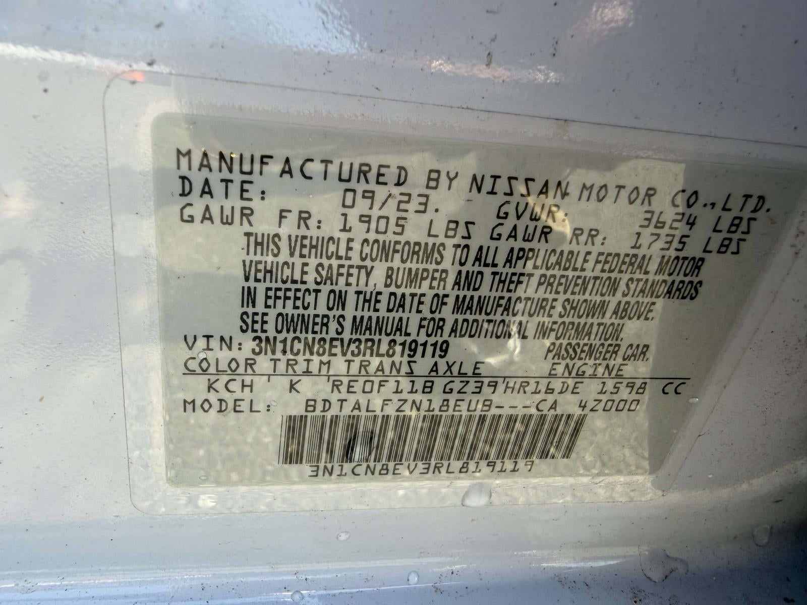 2024 Nissan Versa 1.6 SV