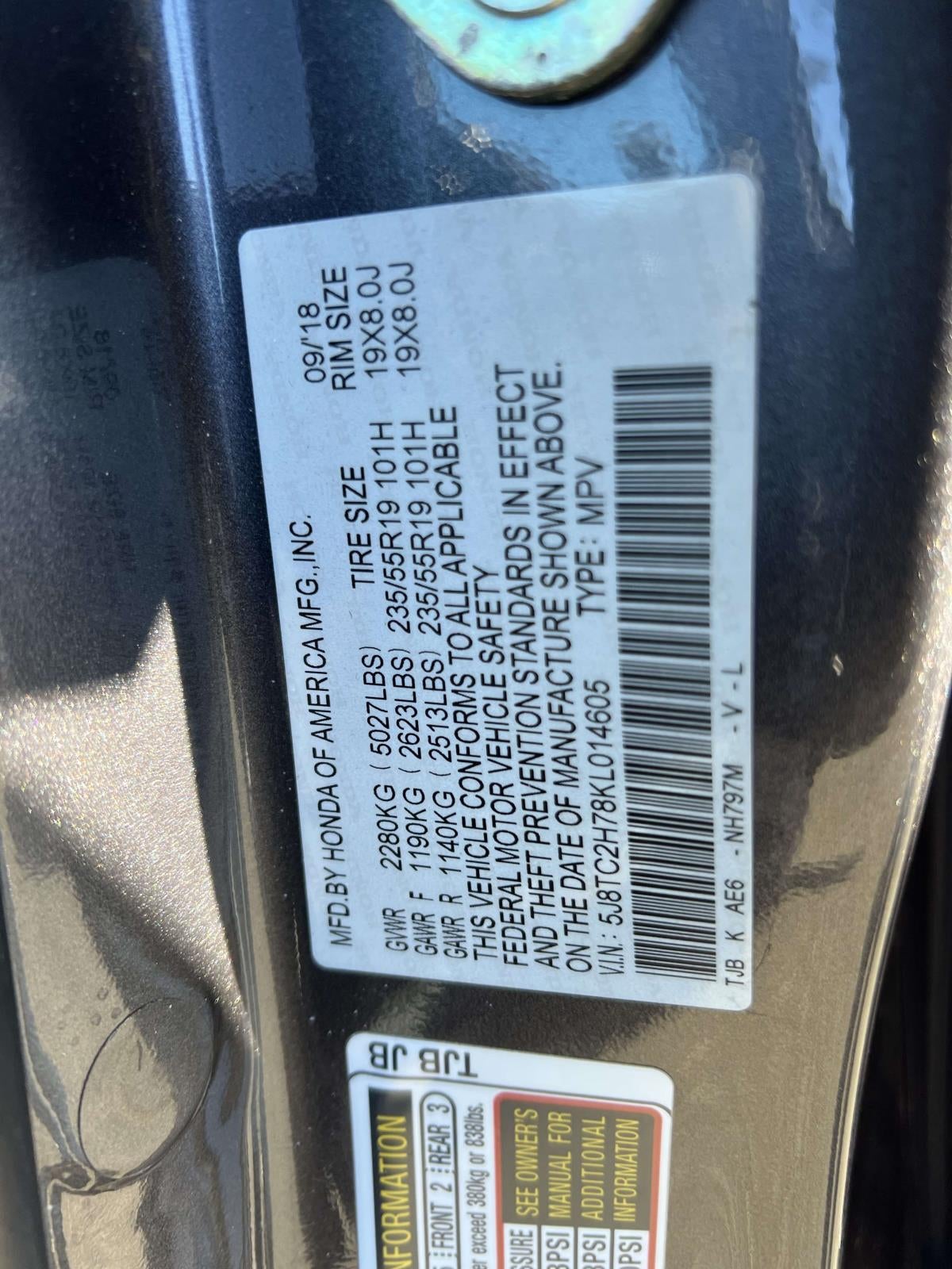 2019 Acura RDX Advance Package