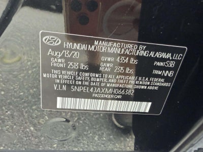 2021 Hyundai Sonata SEL