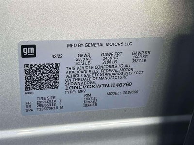 2022 Chevrolet Traverse LT Cloth