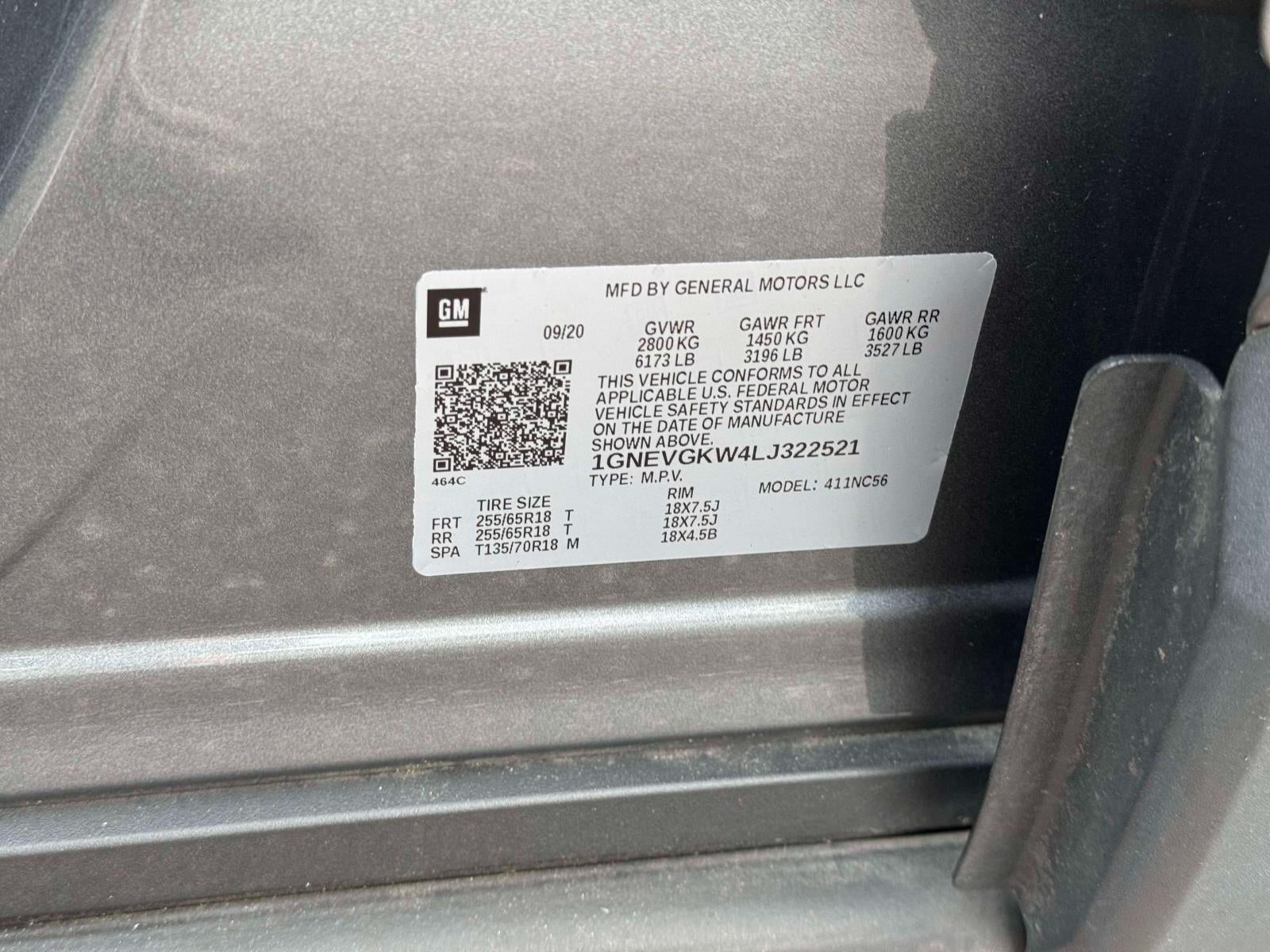 2020 Chevrolet Traverse LT Cloth