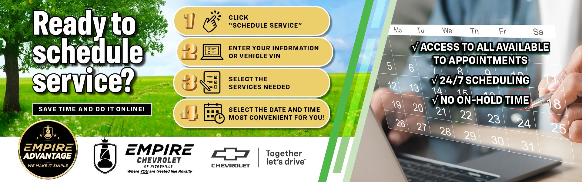 Ready to schedule service